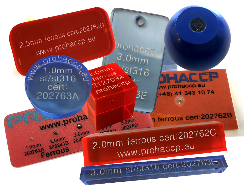 Probadores para detectores de metal